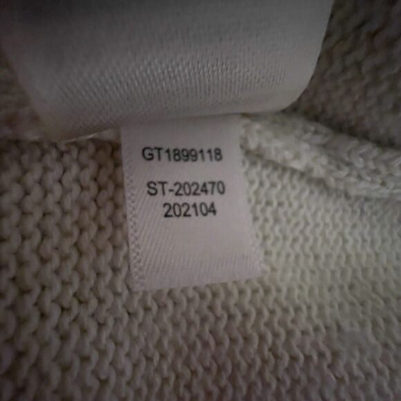 Goodthreads Mens Polar Bear Crewneck Cotton Sweater Cream Ivory Size Large - Picture 6 of 7